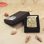 KZ152 fluffy cat and sleeping kitten Zippo Armor lighter displayed in its original box
