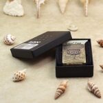 KZ160 Route 66 desert road Zippo Armor lighter displayed in its original box