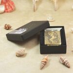 KZ174 skeleton lovers Zippo Armor lighter displayed in its original box
