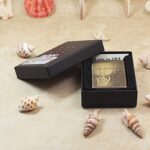 KZ179 Buddha silence and lotus Zippo lighter displayed in its original box