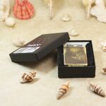 KZ184 tiger and cub Zippo Armor lighter displayed in its original box
