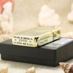 Numbered base and Zippo 1941 Replica stamp on KZ191 brass lighter