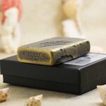 Beast Scratch Zippo Armor lighter on original black box