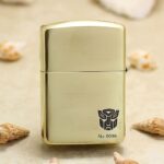 Transformers Zippo Armor lighter with Autobot logo and numbered detail
