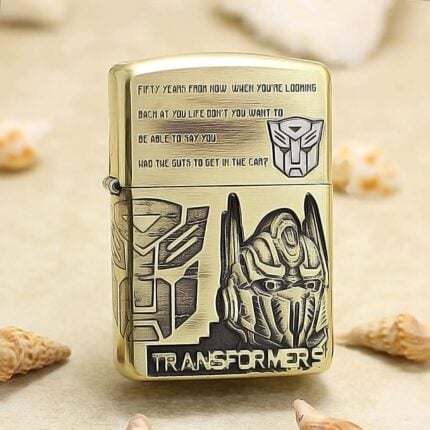 Transformers Optimus Prime brass Zippo Armor lighter front view