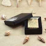 Dragon Koi Lotus brass Zippo Armor lighter in presentation box