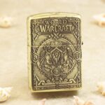 World of Warcraft Zippo Armor lighter with ornate crest artwork