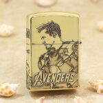 Avengers Iron Man brass Zippo Armor lighter with team artwork and logo
