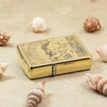 Camel Desert Map brass Zippo Armor lighter reverse map artwork