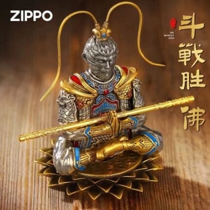 Zippo Lotus-Seated Sun Wukong detachable magnetic figurine lighter