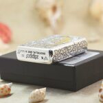 Golden Woman Arabesque Zippo Armor lighter on original black box