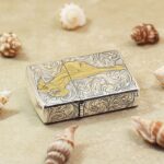 Varga Girl Windy silver-tone Zippo Armor lighter reverse gold figure