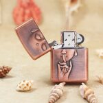 Zippo Copper-Tone Engraved Buddha Jacket Lighter – alternate view 2