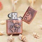 Zippo Copper-Tone Engraved Buddha Jacket Lighter – alternate view 3