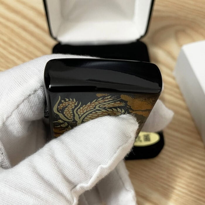 Japanese Zippo Traditional Crafts Maki-e Urushi Dragon Lighter