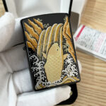 Japanese Zippo Maki-e Urushi Carp Gold Leaf Lighter - Image 16