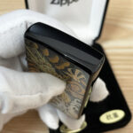 Japanese Zippo Maki-e Urushi Chinese Dragon Gold Leaf Lighter - Image 3