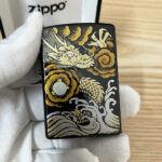 Japanese Zippo Maki-e Urushi Chinese Dragon Gold Leaf Lighter - Image 14
