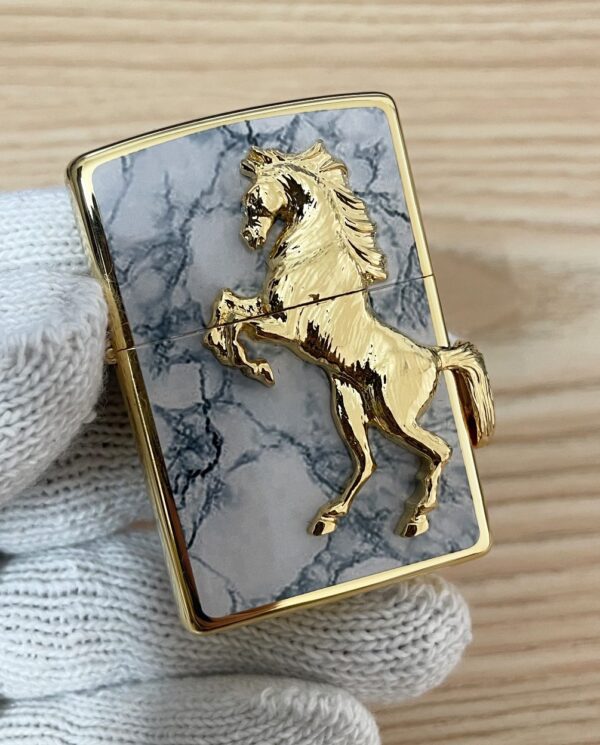 MarblingHorsePlatedGolden