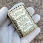 Four Horsemen new-style Zippo Armor lighter engraving close-up