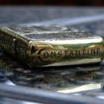 KZ252 polished brass Constantine lid top detail