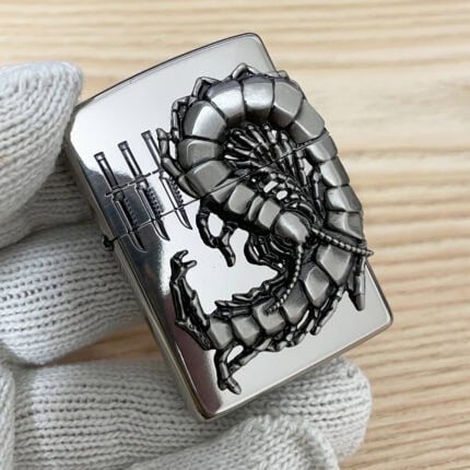 Japanese Zippo Black Ice Centipede Emblem Lighter - Image 1 of 9