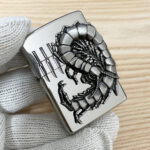 Japanese Zippo Black Ice Centipede Emblem Lighter - Image 2 of 9