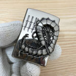 Japanese Zippo Black Ice Centipede Emblem Lighter - Image 3 of 9