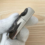 Japanese Zippo silver Big Snake emblem lighter – alternate view 3