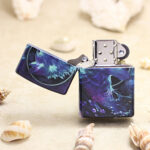 Zippo Howling Wolf full-wrap color lighter – alternate view 2