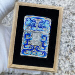 Zippo silver enamel Mythical Animal jacket lighter – alternate view 1