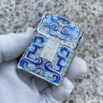 Zippo silver enamel Mythical Animal jacket lighter – alternate view 4
