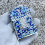 Zippo silver enamel Mythical Animal jacket lighter – alternate view 9