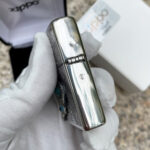 Japanese Zippo Silver-Plated Indian Turquoise Feather Lighter – product image 10 of 12