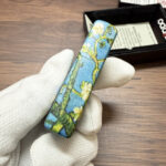 Zippo Van Gogh Almond Blossom full-wrap color lighter – alternate view 4