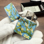 Zippo Van Gogh Almond Blossom full-wrap color lighter – alternate view 5