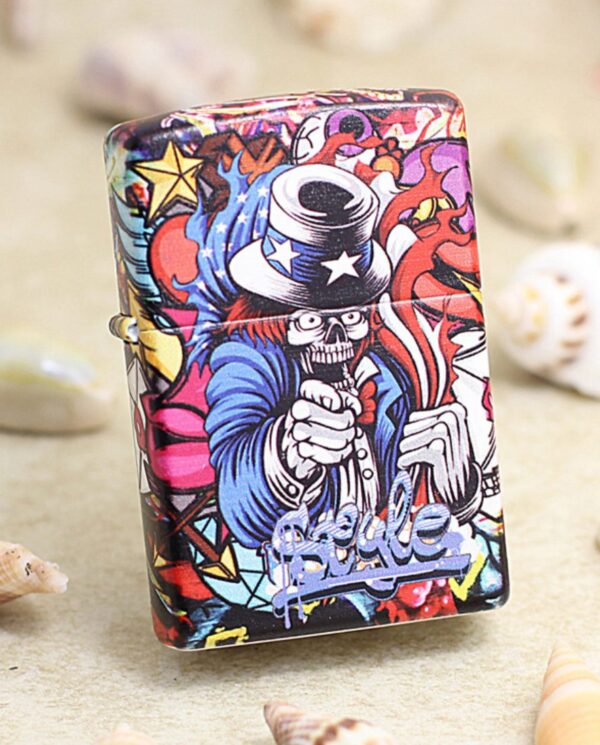 Zippo540ColorFunnySkull