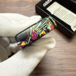 Zippo Wealth Skull full-wrap color lighter – alternate view 2