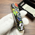 Zippo Wealth Skull full-wrap color lighter – alternate view 3