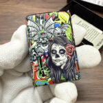 Zippo Wealth Skull full-wrap color lighter – alternate view 5