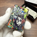 Zippo Wealth Skull full-wrap color lighter – alternate view 7