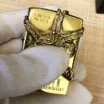 Alien Emblem No. 1 Zippo lighter engraved side view