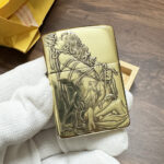 Bound Woman Zippo Armor lighter alternate engraved angle