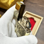 Bound Woman brass Zippo Armor lighter ornamental linework detail