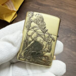 Bound Woman Zippo Armor lighter beside original box