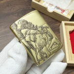 Bound Woman brass Zippo Armor lighter in presentation box