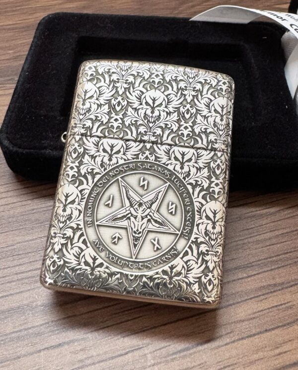ZippoArmorSonofSatanSterlingSilver