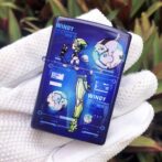 ZippoBlueMatteWindyGirlLimitedEditionWithLady