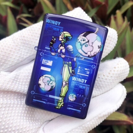 Zippo Cyber Windy with figure limited edition lighter