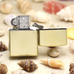 2019 Japanese Zippo Harley-Davidson Brass and Silver Etched Lighter – product image 3 of 7